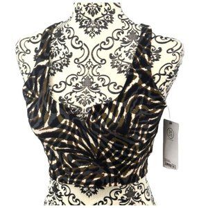 SAGE COLLECTIVE Women's Workout Sports Bra SIZE SMALL Tiger Spot NWT‎
